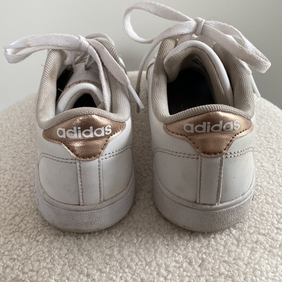 Adidas Neo Comfort Footbed White w/Rose Gold Stripe Women 7/Ki… - Picture 4 of 7